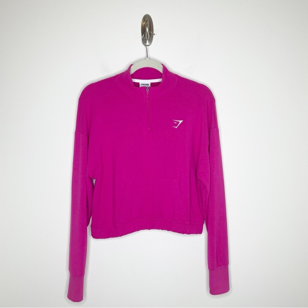 Gymshark Pippa Training 1/4 Zip Pullover Dragon Pink Large
